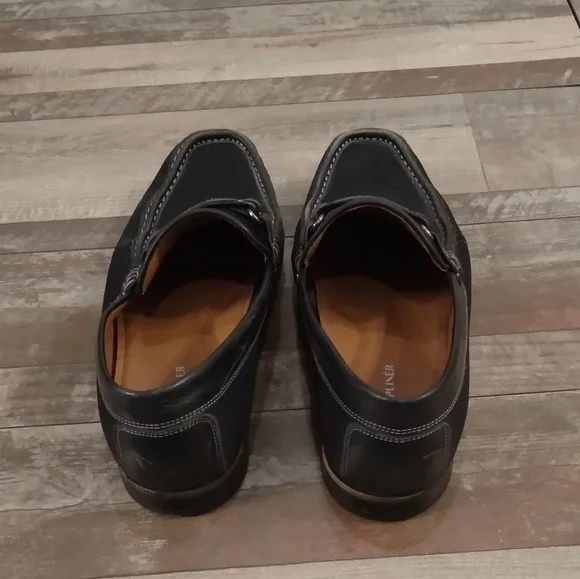 Donald Pliner Donnien Black Leather Loafer Dress Shoes Size 11M - Picture 5 of 9